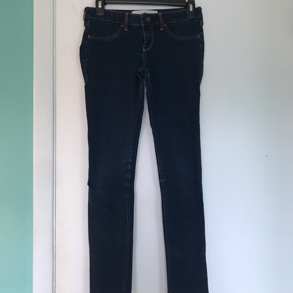 Dark blue jeans